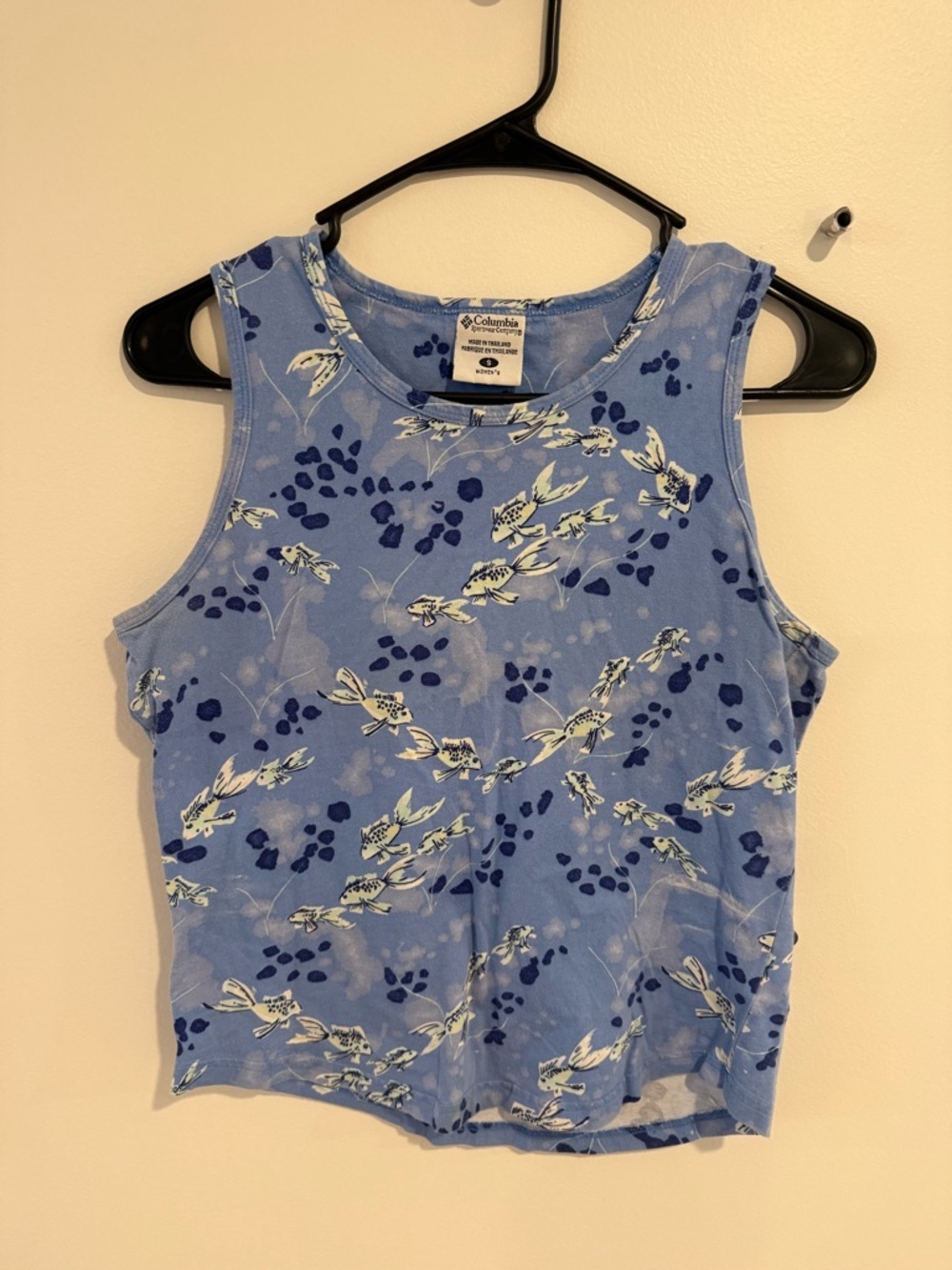 Columbia Light Blue Floral Print Tank Top